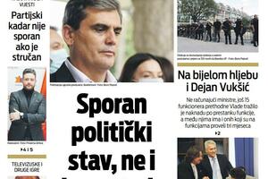 Naslovna strana "Vijesti" za petak, 24. jun 2022. godine