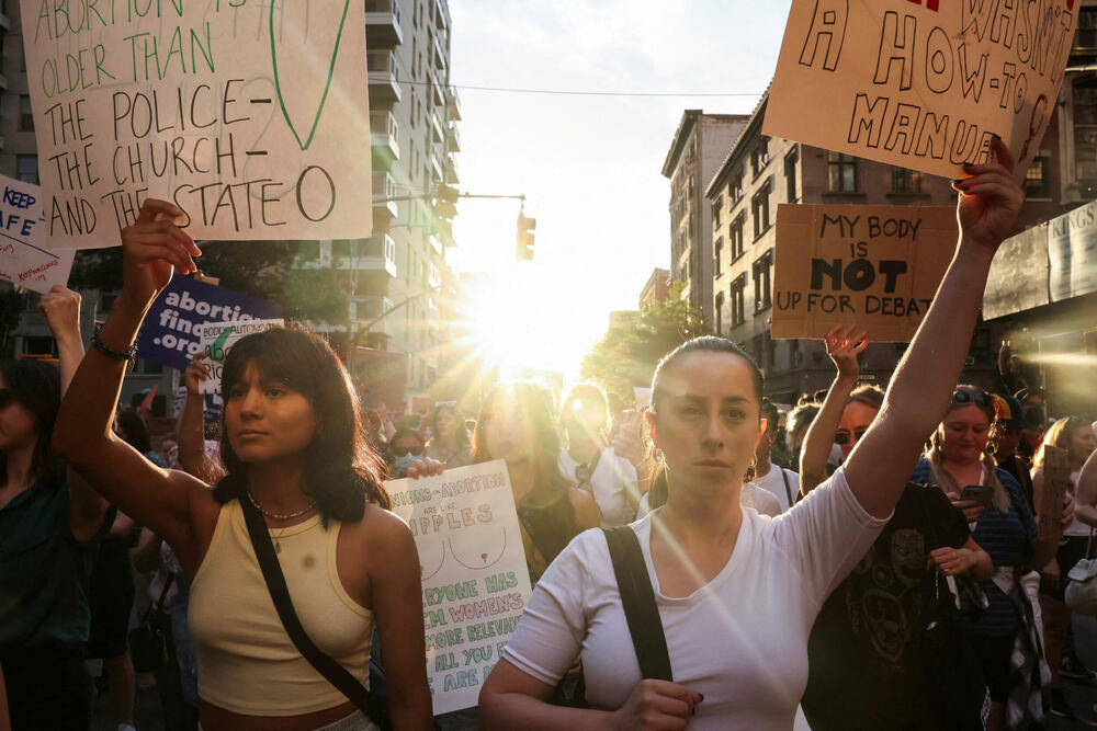 Protest u Njujorku nakon poništenja presude Rou protiv Vejda