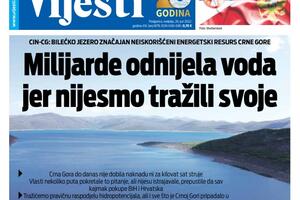 Naslovna strana "Vijesti" za 26. jun 2022. godine