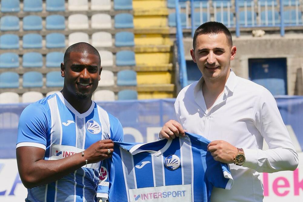 Konrad i sportski direktor Sutjeske Krsto Koprivica, Foto: FK Sutjeska