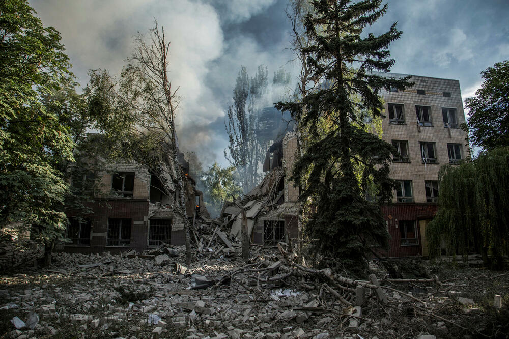 Uništene zgrade u Lisičansku, Foto: Rojters