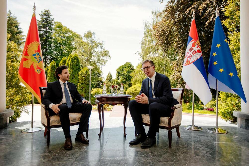 Dritan Abazović, Aleksandar Vučić, Abazović i Vučić