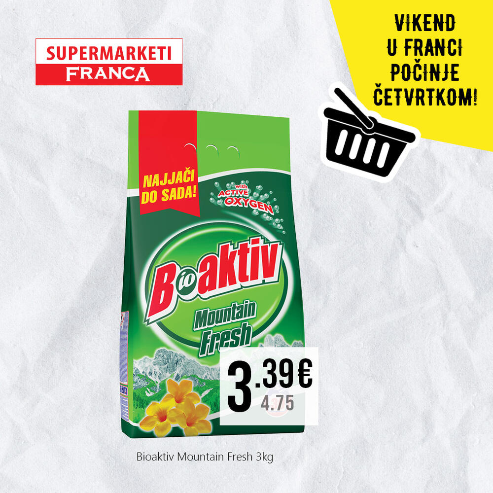 <p>Franca marketi su uvijek na tvojoj strani! Kod nas uvijek možeš pronaći sve što ti treba po odličnim cijenama!</p>