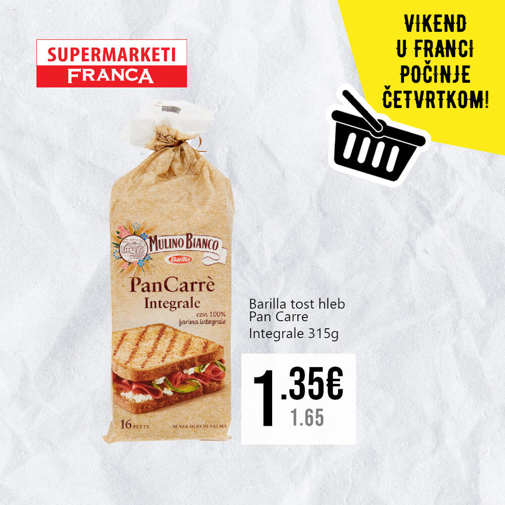 <p>Franca marketi su uvijek na tvojoj strani! Kod nas uvijek možeš pronaći sve što ti treba po odličnim cijenama!</p>