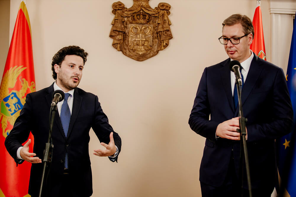 Dritan Abazović i Aleksandar Vučić u Beogradu, Foto: Vlada Crne