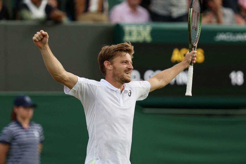 Drugi put među osam najboljih na Vimbldonu: David Gofan, Foto: Reuters/Paul Childs