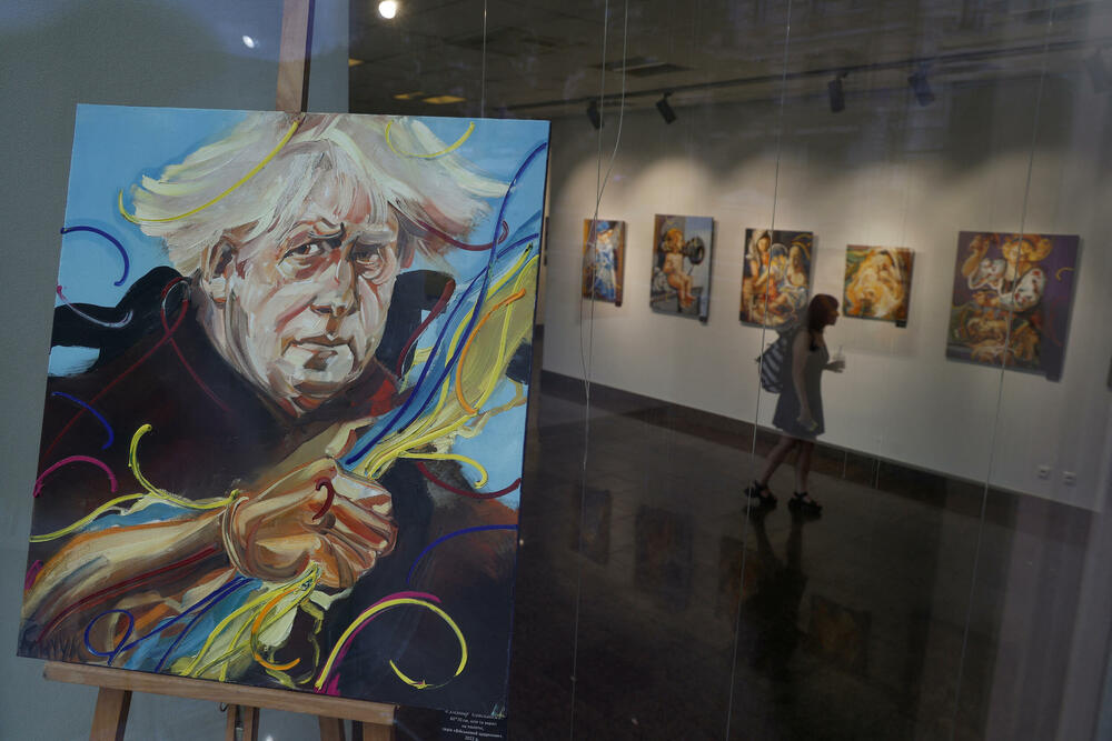 Džonsonov portret u galeriji u Kijevu 