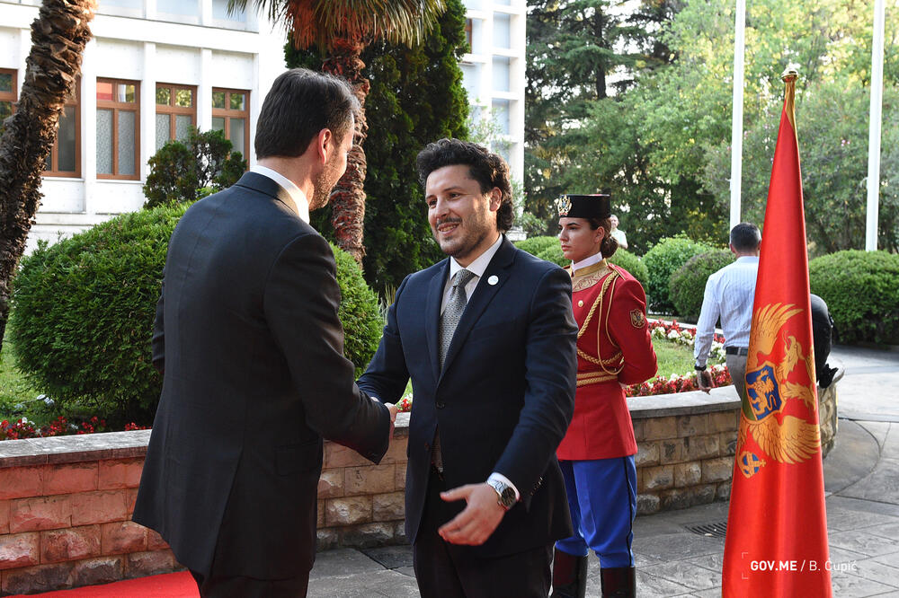 Konjević i Abazović na prijemu povodom Dana nezavisnosti, Foto: BOJANA CUPIC