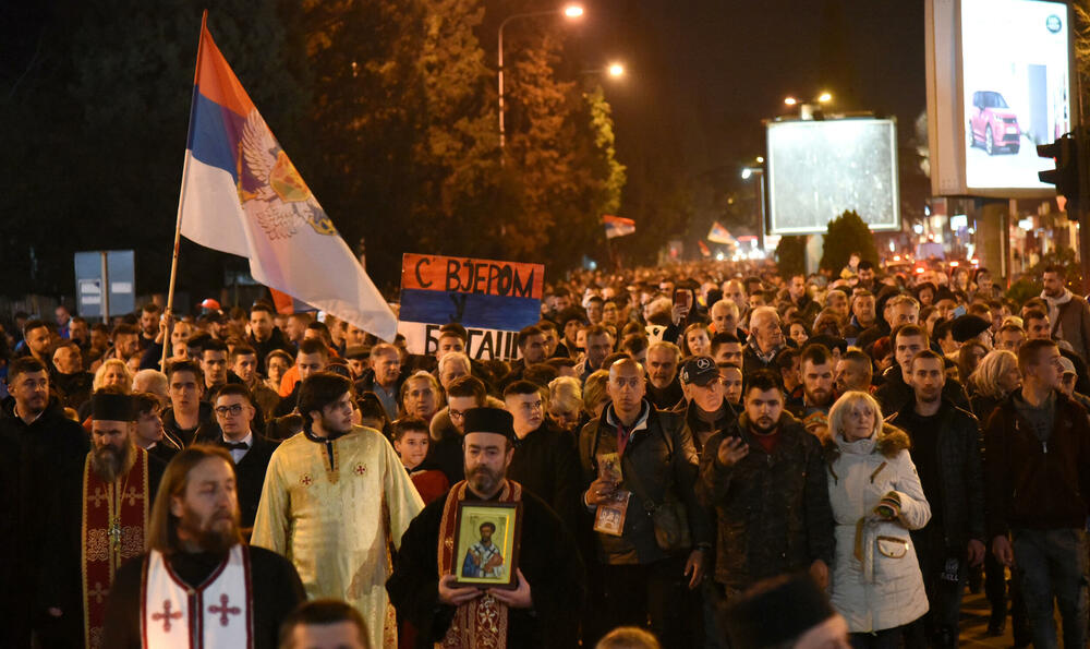 Sa litije u Podgorici održane krajem februara 2020.