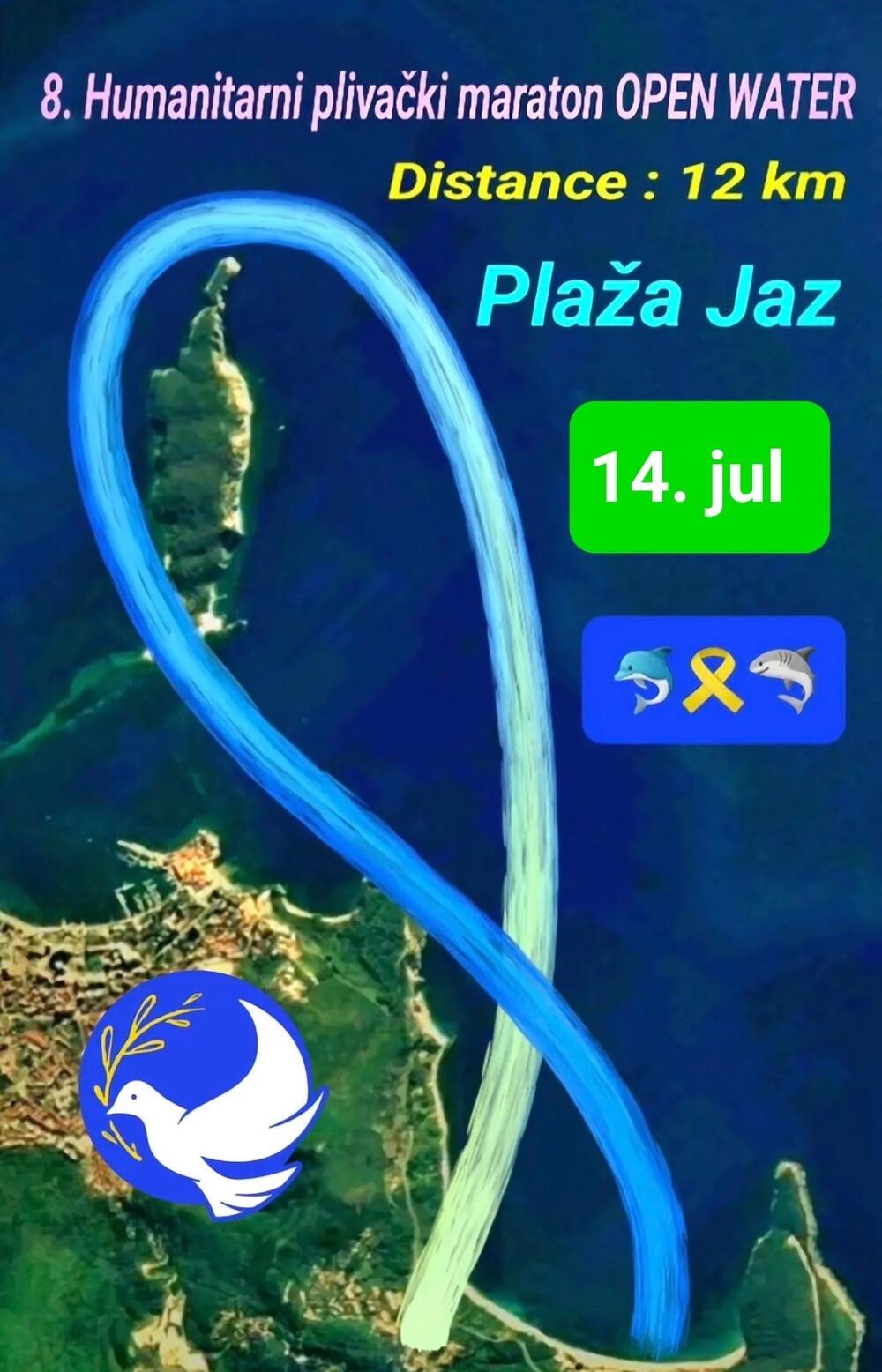 Humanitarni plivački maraton, humanitarni plivački maraton Budva