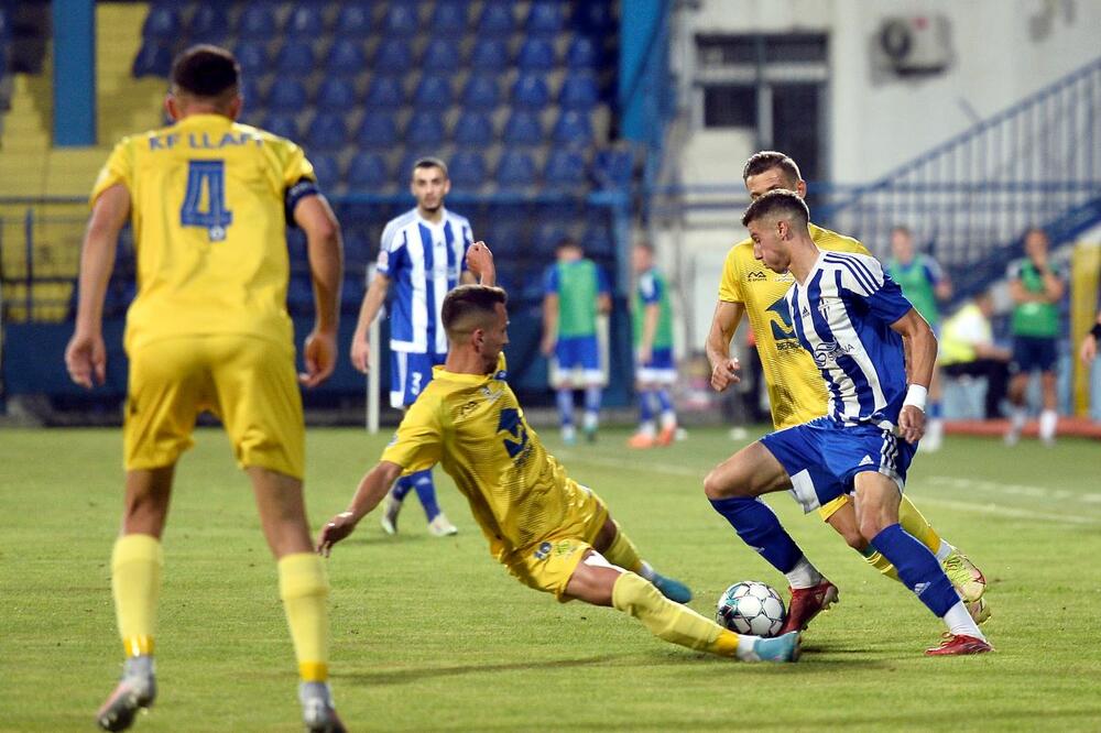 Viktor Đukanović na meču sa Lapijem, Foto: FK Budućnost