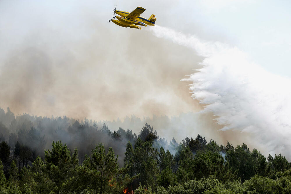 Gašenje šumskog požarau portugalskoj Leiriji