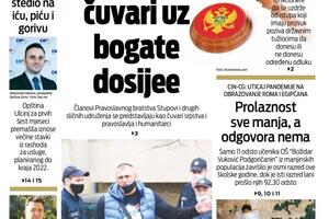 Naslovna strana "Vijesti" za 16. jul 2022.
