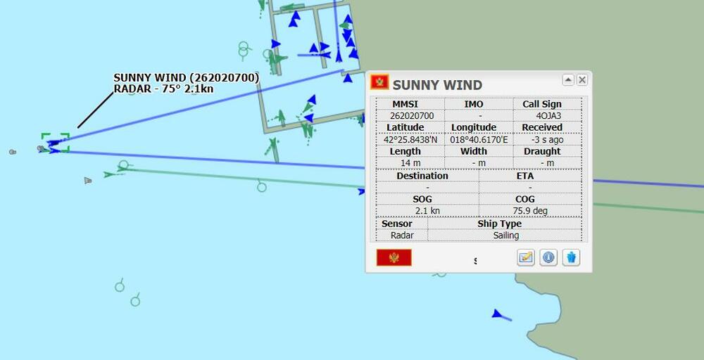Kumborski tjesnac udes