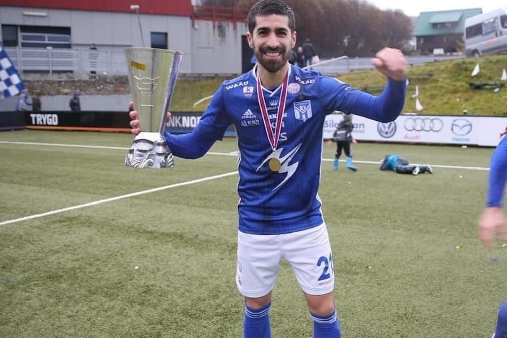 Došljak je nakon titule sa Klaksvikom pomogao Arsenalu plasman u Prvu ligu, Foto: Privatni album