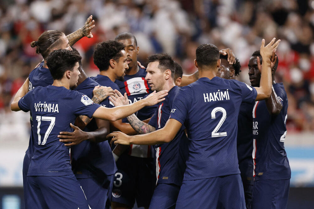 Fudbaleri PSŽ-a na današnjoj utakmici, Foto: Reuters