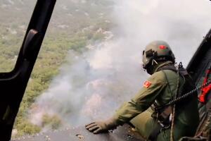 VIDEO Vojska Crne Gore se skoro šest sati borila sa požarima u...