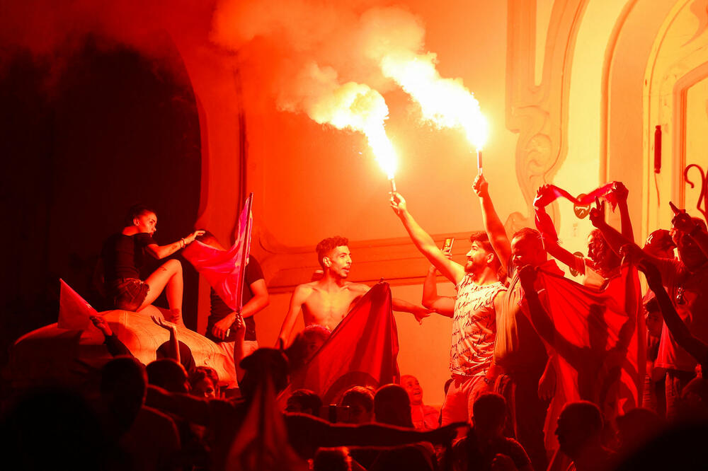 Slavlje pristlaica predsjednika, Foto: Reuters