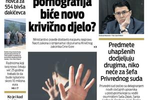 Naslovna strana "Vijesti" 27. jul 2022. godine