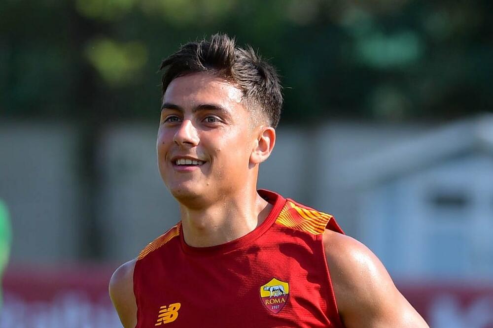 Dibala na treningu, Foto: AS Roma