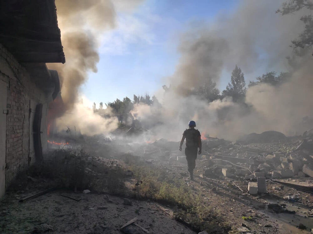 Stambena oblast u Torecku u Donjeckoj oblasti nakon napada ruske vojske 