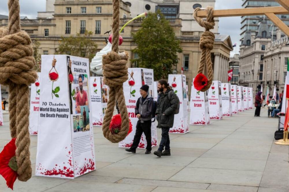 Protesti u Londonu 2020. protiv smrtne kazne u Iranu, Foto: Getty Images