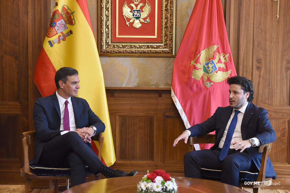 Sančez i Abazović na sastanku, Foto: Vlada Crne Gore