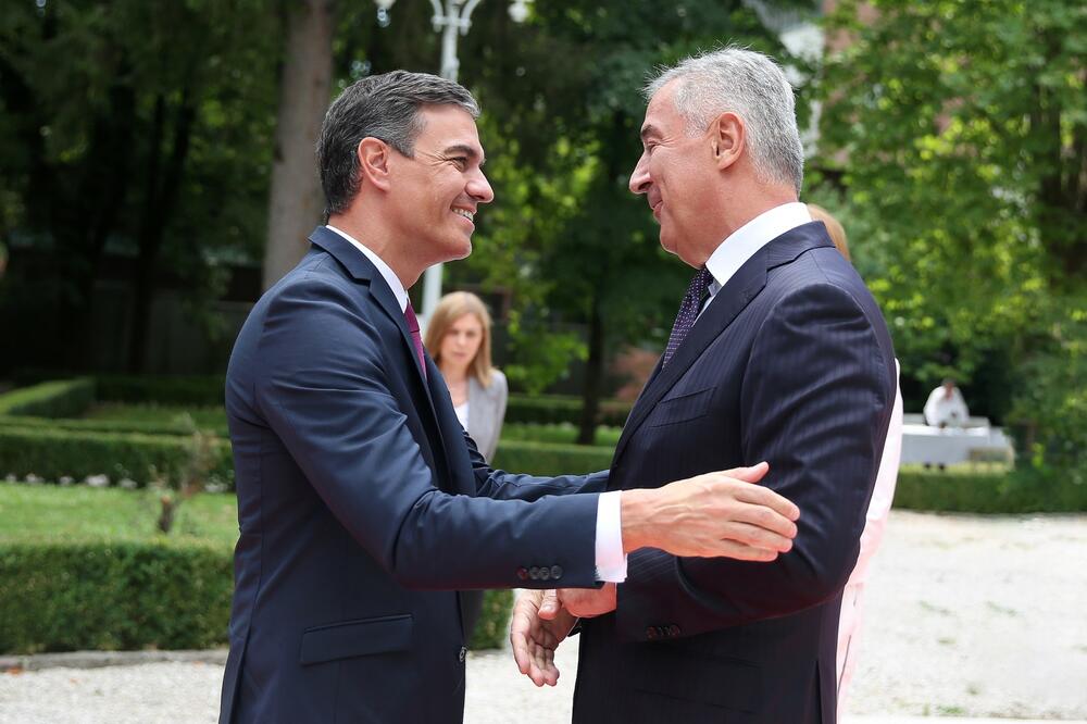 Sančez i Đukanović, Foto: Predsjednik.me