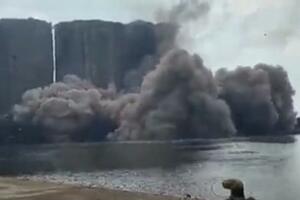 Srušio se dio silosa koji je "preživio" stravičnu eksploziju u...