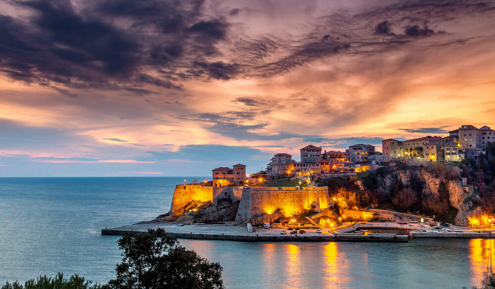 Ulcinj old town was a major fortress to defend against sea treats