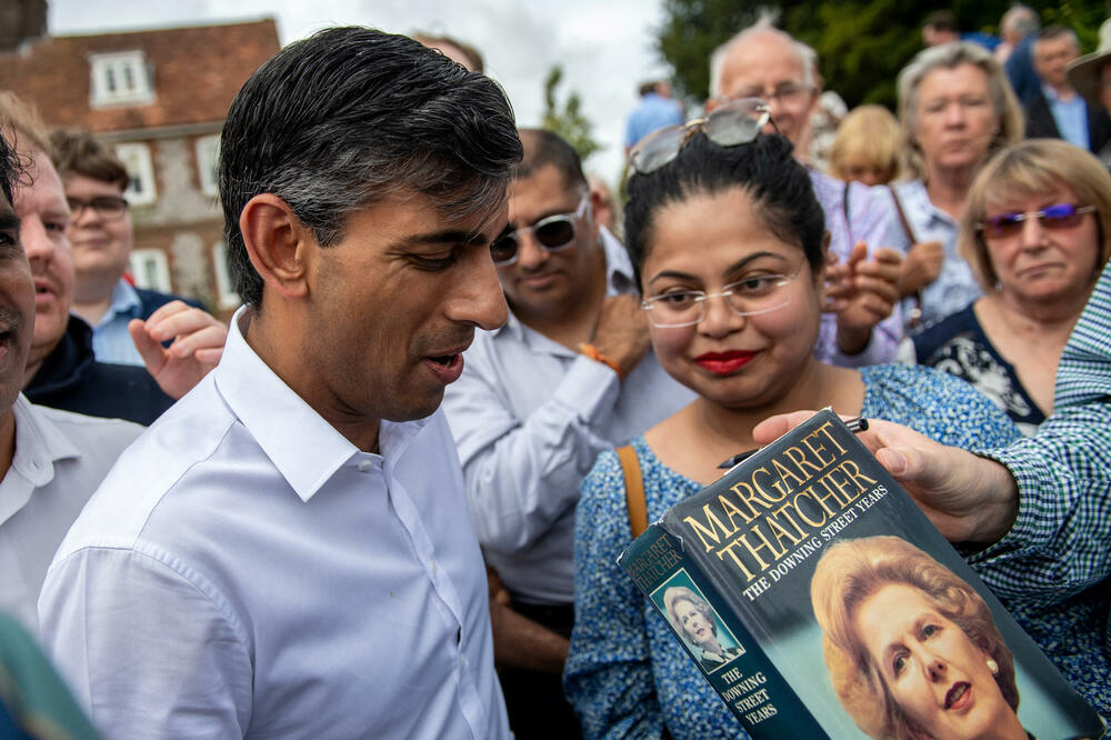 Sunak tokom kampanje, Foto: Reuters
