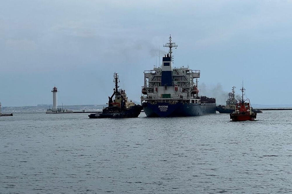 Brod "Razoni" napušta luku Odesa, Foto: Reuters