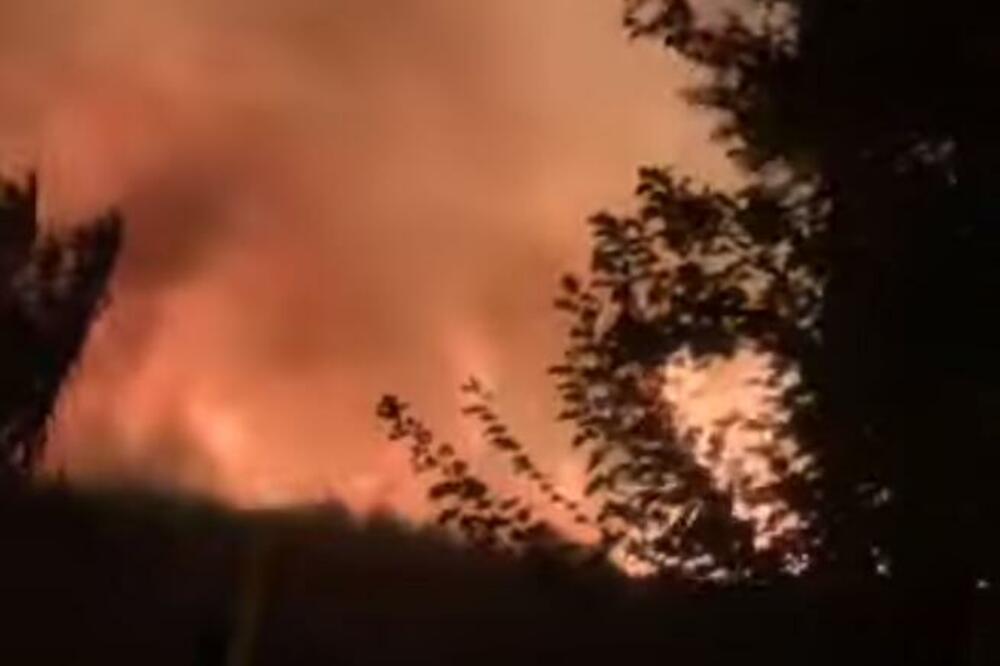Požar u Baru, Foto: Printscreen YouTube/Primorski Portal
