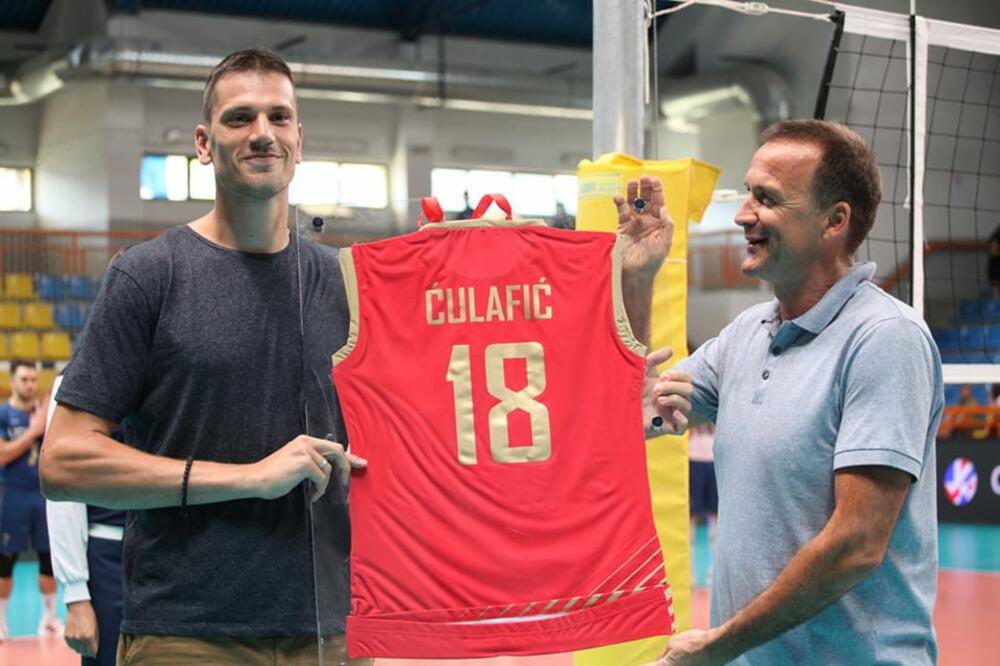 Ćulafić i Pajković, Foto: Odbojkaški savez Crne Gore