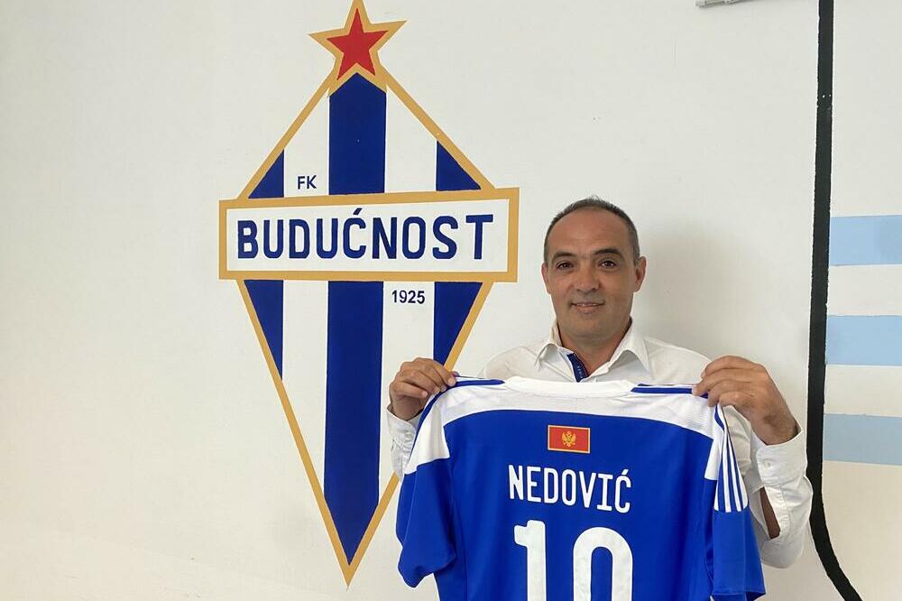 Nedović na promociji avgusta 2021., Foto: FK Budućnost