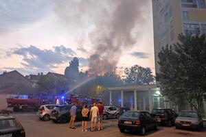 Izgorjelo potkrovlje kuće u centru Podgorice