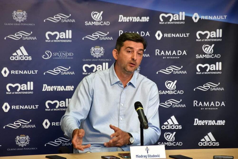 Džudović na današnjoj konferenciji, Foto: FK Budućnost