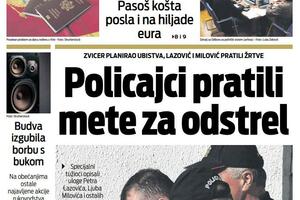Naslovna strana "Vijesti" za četvrtak, 11. avgust 2022. godine