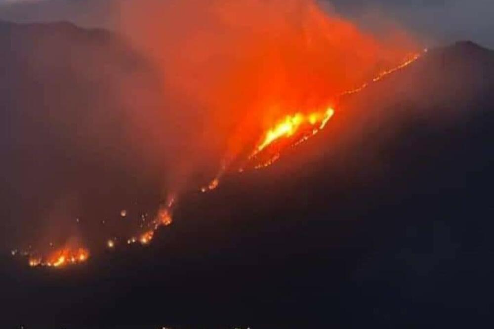 Požar u mjestu Črvanj, Bar, Foto: Čitalac Vijesti