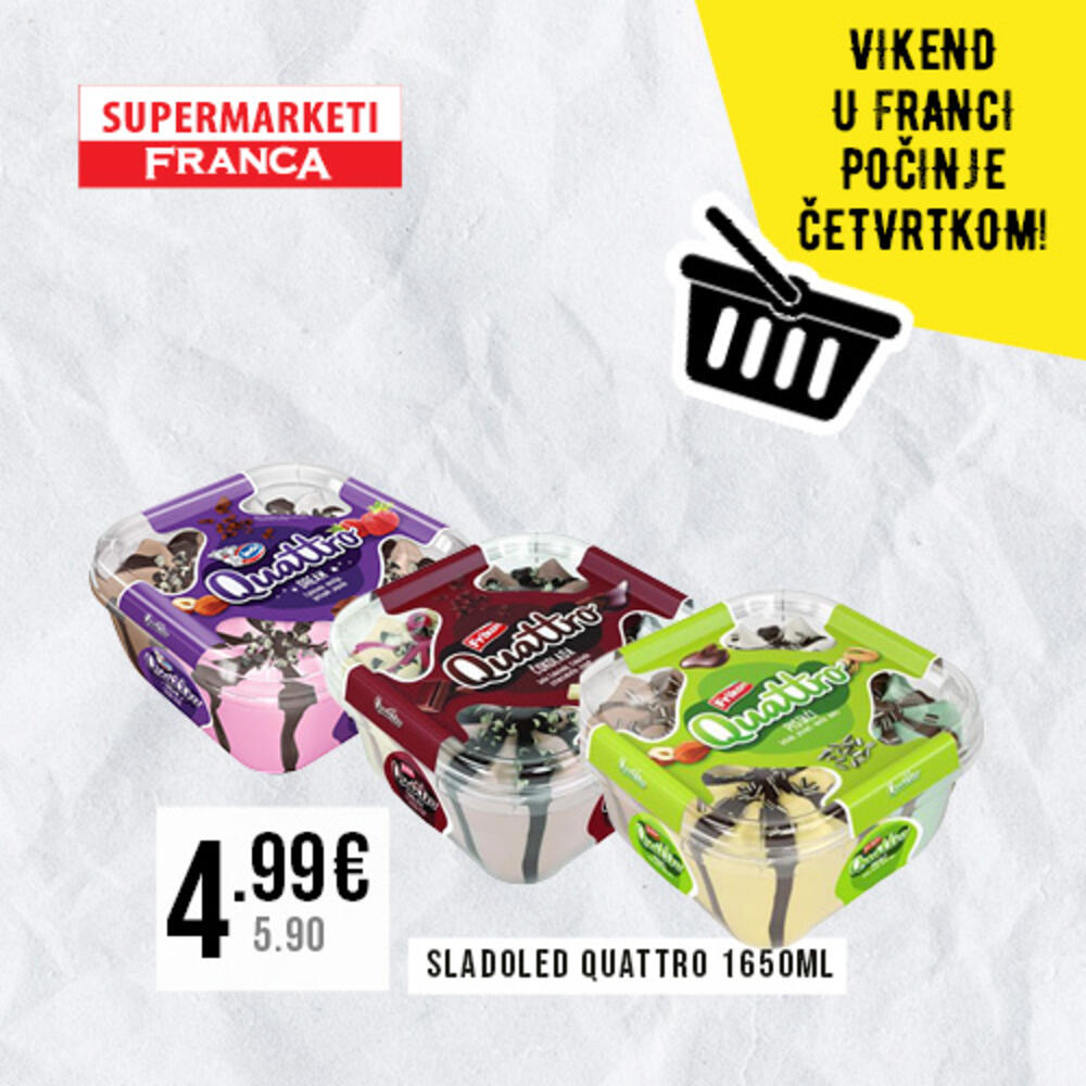 <p>Svakog četvrtka ćete naći pregršt dobrih razloga da svratite u obližnji Franca market i ostvarite super uštedu.</p>