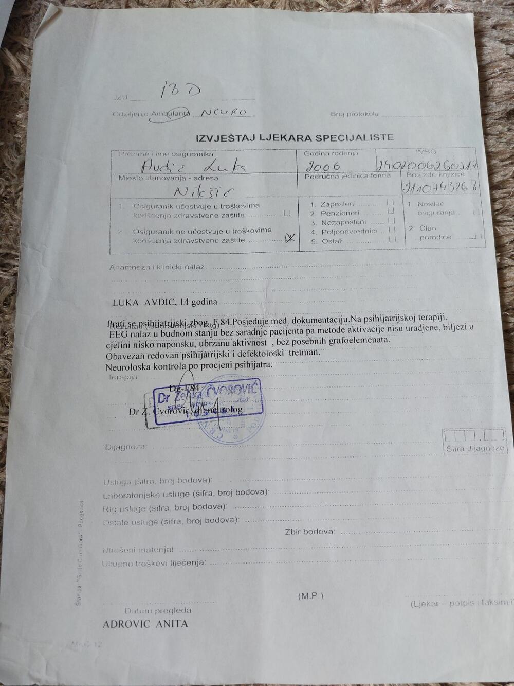 <p>Svi koji žele da pomognu uplata se moze izvršiti na žiro račun Lukine majke: <strong>AVDIĆ RADUŠA - Prva banka 535-0100100538207-56</strong>, dok je devizni račun: <strong>AVDIĆ RADUŠA - SVIFT CODE:PRVAMEPG ME 25535013050001353304</strong></p>