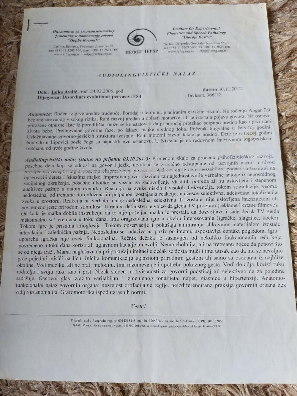 <p>Svi koji žele da pomognu uplata se moze izvršiti na žiro račun Lukine majke: <strong>AVDIĆ RADUŠA - Prva banka 535-0100100538207-56</strong>, dok je devizni račun: <strong>AVDIĆ RADUŠA - SVIFT CODE:PRVAMEPG ME 25535013050001353304</strong></p>