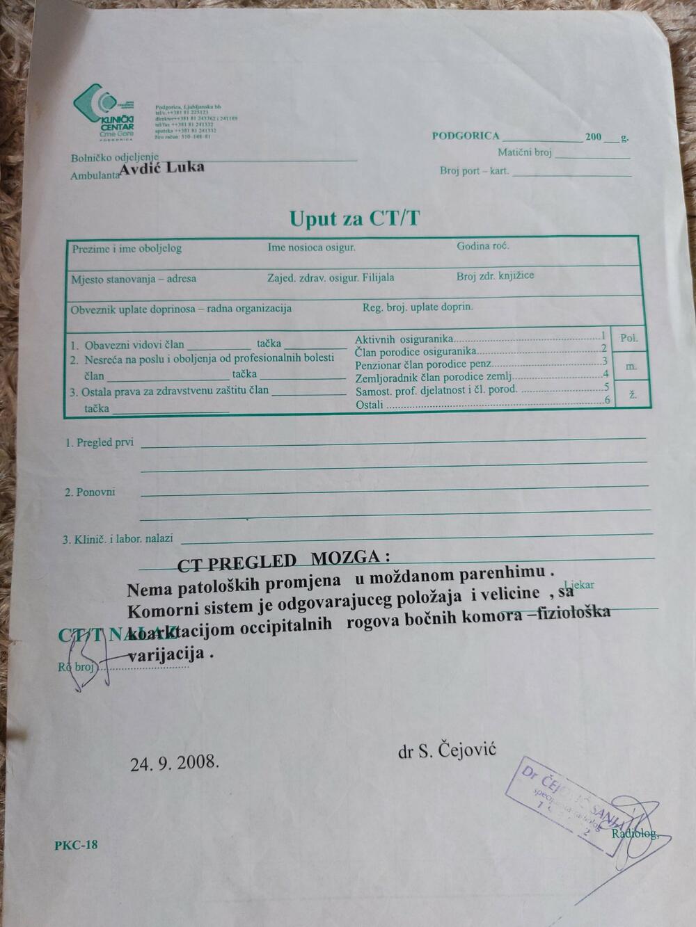 <p>Svi koji žele da pomognu uplata se moze izvršiti na žiro račun Lukine majke: <strong>AVDIĆ RADUŠA - Prva banka 535-0100100538207-56</strong>, dok je devizni račun: <strong>AVDIĆ RADUŠA - SVIFT CODE:PRVAMEPG ME 25535013050001353304</strong></p>