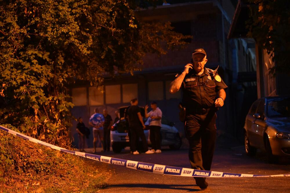 Uviđaj nakon zločina na Cetinju, Foto: Boris Pejović