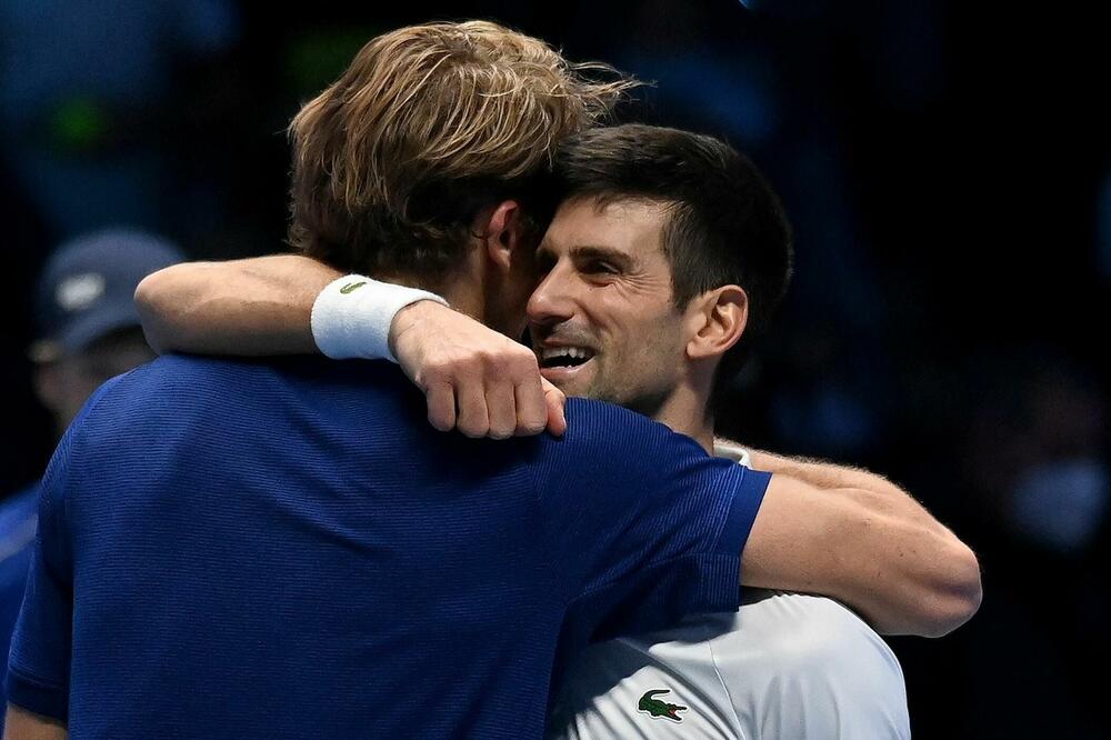 Medvedev i Đoković, Foto: Reuters