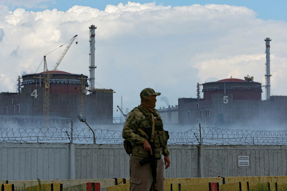 Detalj ispred nuklearne elektrane u Zaporožju, Foto: Reuters