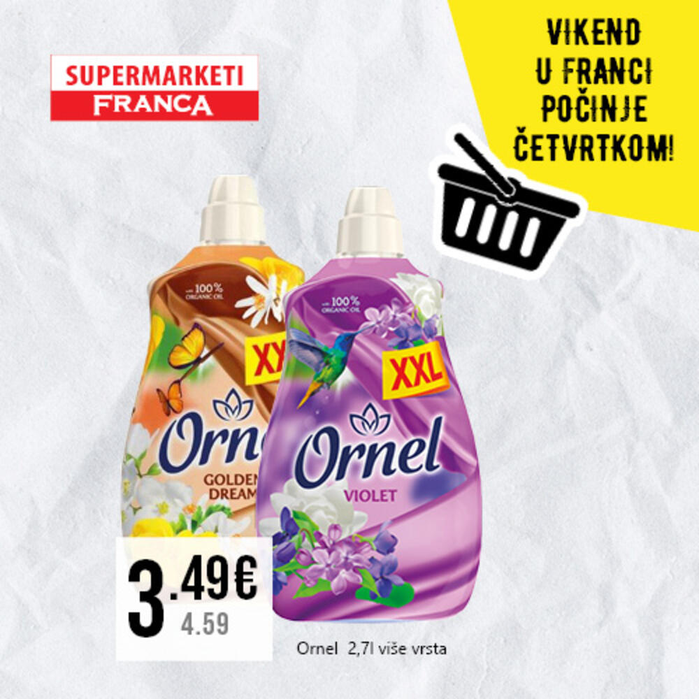 <p>Novi četvrtak donosi i novu fantastičnu akciju u supermarketima Franca. Iz ponude odličnih cijena izdvojili smo samo neke, a na vama je da nas posjetite na dobro poznatim adresama, širom Crne Gore.</p>