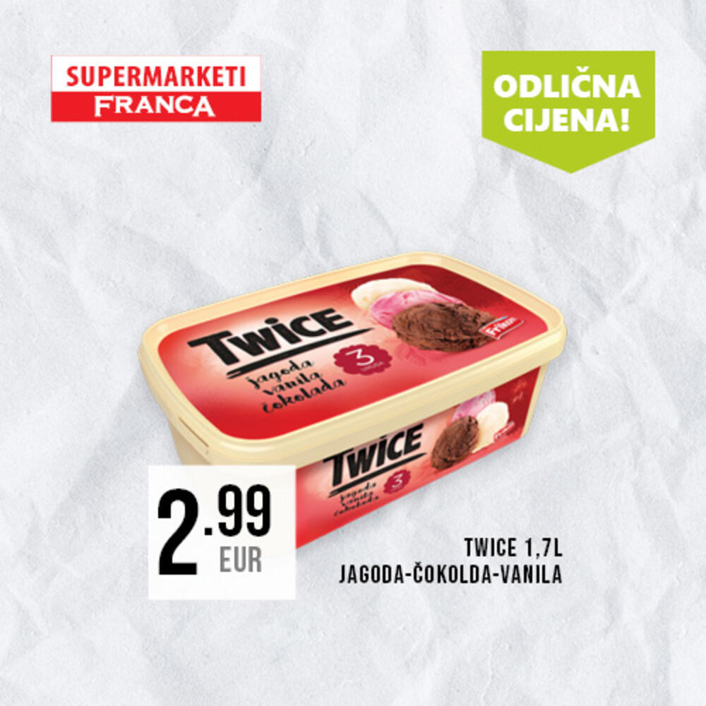 <p>Novi četvrtak donosi i novu fantastičnu akciju u supermarketima Franca. Iz ponude odličnih cijena izdvojili smo samo neke, a na vama je da nas posjetite na dobro poznatim adresama, širom Crne Gore.</p>