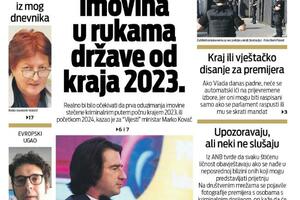Naslovna strana "Vijesti" za 19. avgust 2022. godine