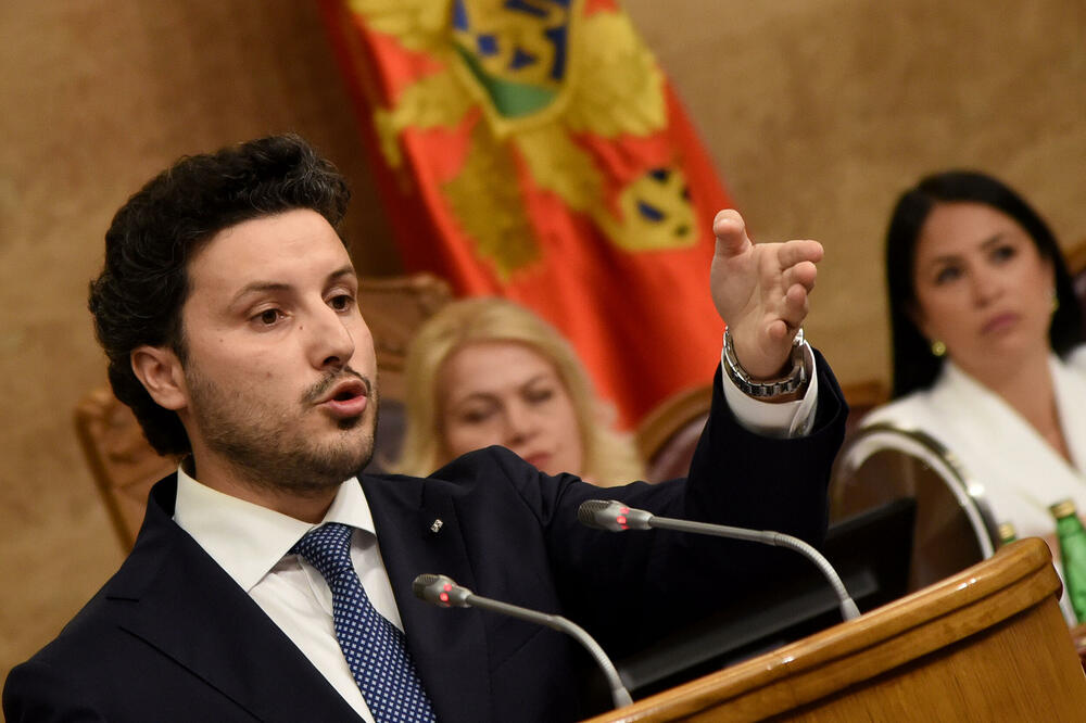 Abazović tokom današnje sjednice, Foto: Luka Zeković